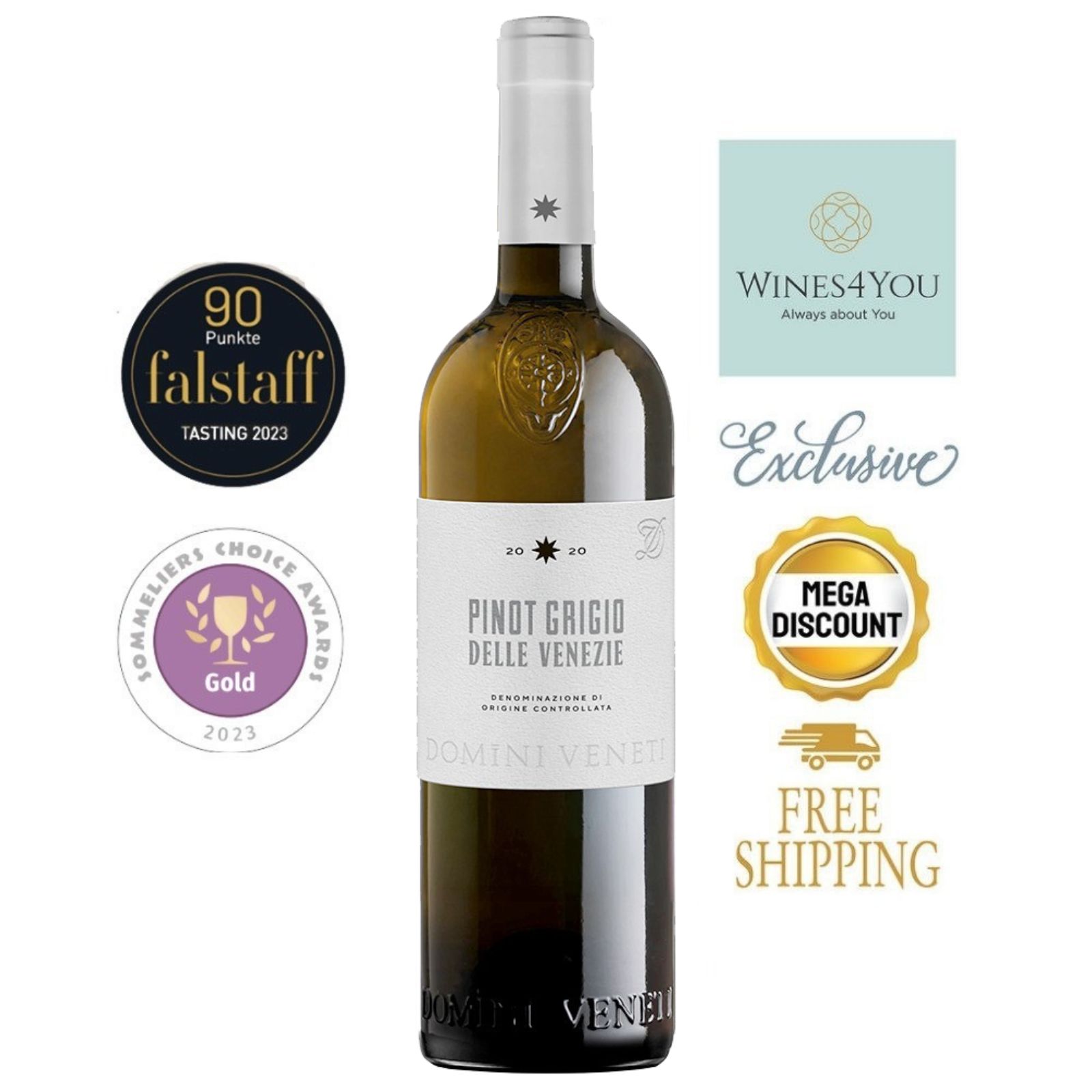 Domini Veneti Pinot Grigio DOC Italy White Wine 2024-w4y-laz-shop