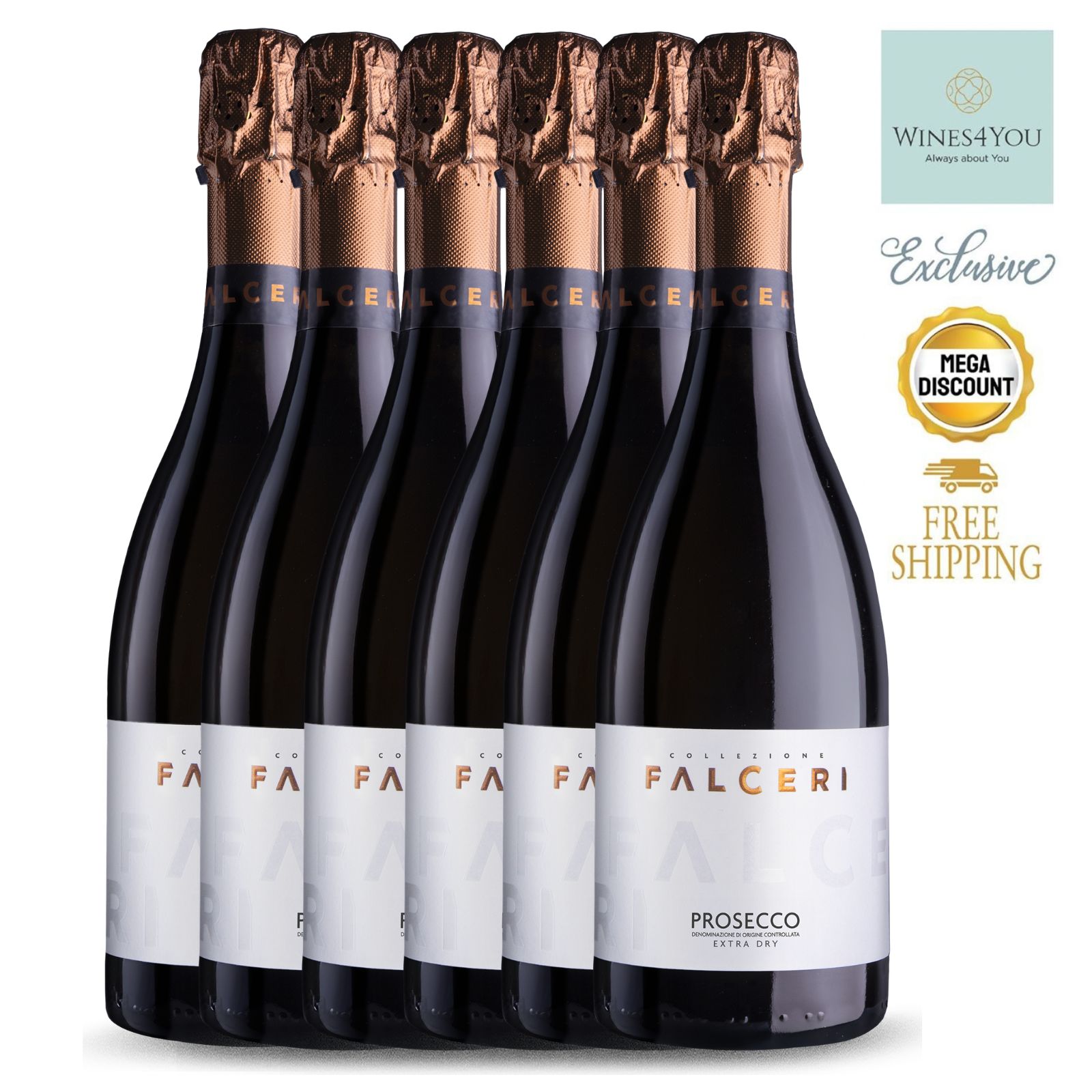 Riondo Collezione Falceri Extra Dry Prosecco DOC Italy Sparkling Wine 6btls Ctn Promo!(shop:laz:w4y)