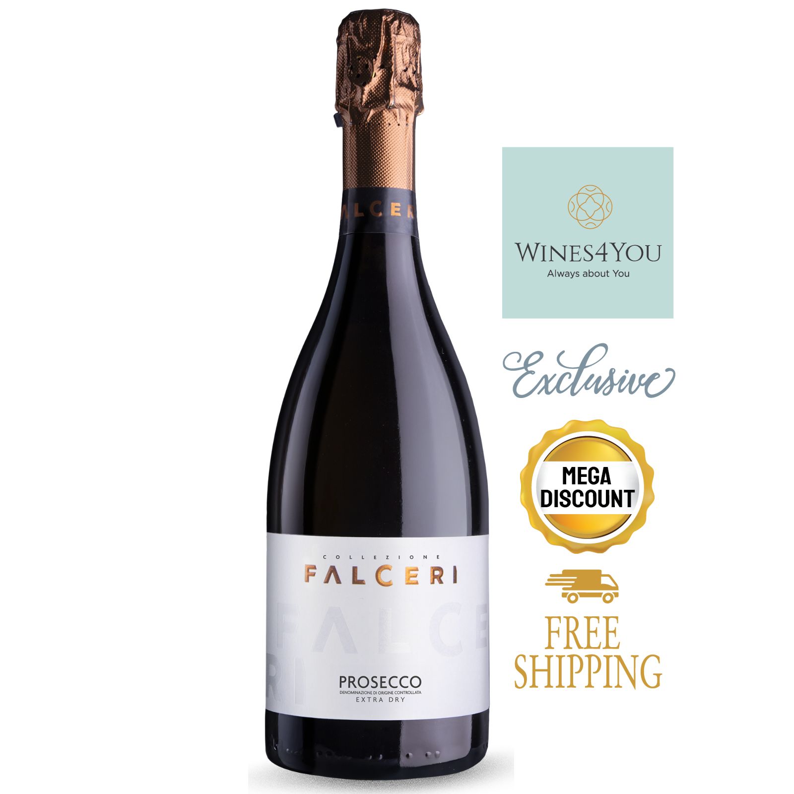 Riondo Collezione Falceri Extra Dry Prosecco DOC Italy Sparkling Wine(shop:laz:w4y)
